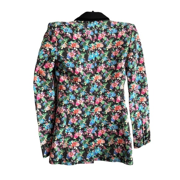 PACO RABANNE Floral Ditsy Print Blazer Shoulder Pads - French Sz 36 - US Sz 4 - Picture 4 of 7